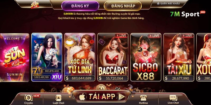 Cổng game giao diện dễ dùng