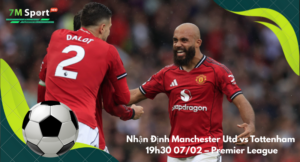 Đội hình dự kiến trước trận Manchester Utd vs Tottenham