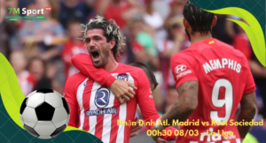 Đội hình dự kiến trước trận Atl. Madrid vs Real Sociedad